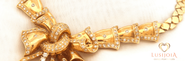 Colar de Diamantes Realeza: Puro Luxo em Ouro Vintage