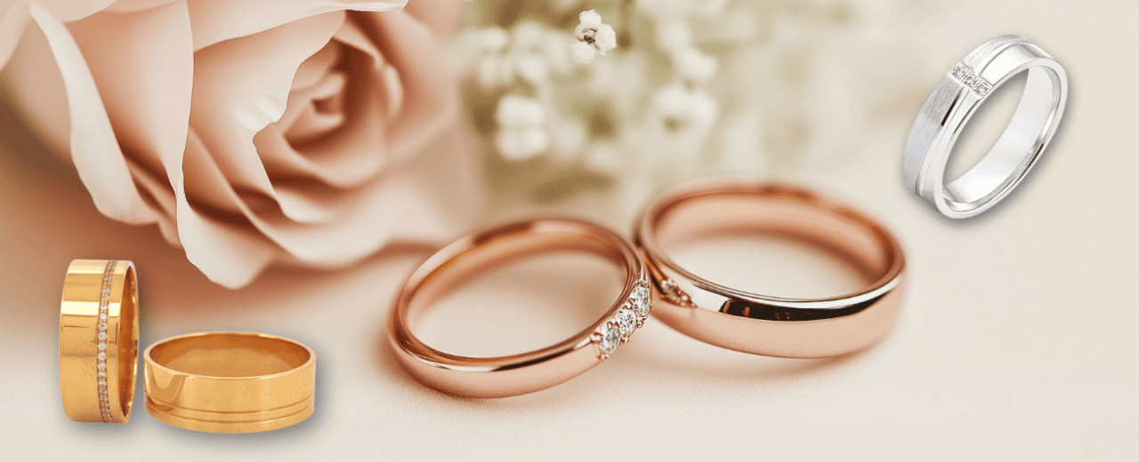 Como escolher as Alianças de Casamento: Ouro Amarelo, Branco ou Rosa, largura e conforto