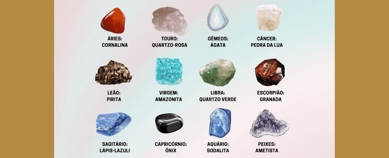 Descubra qual a pedra de cada signo e seu significado